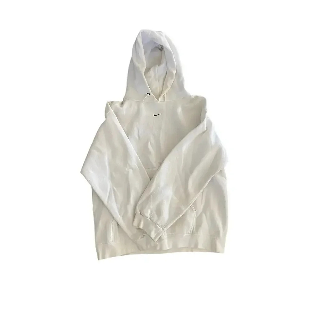 Nike Men's White Vintage Rare Center Swoosh Sweatshirt Size Medium